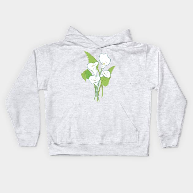 Calla Lily Kids Hoodie by Jonathan Wightman